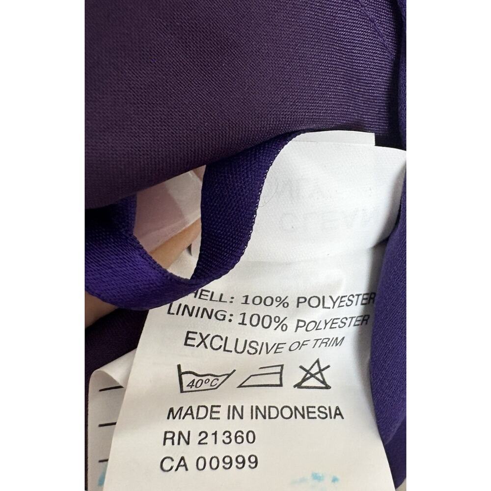 Vintage Mori Lee by Madeline Gardner Purple Beaded Formal Gown‎ Dress Size 6 - Picture 6 of 8